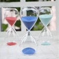 Borosilicate de verre Timeuses de sable de sablier / temporisateur de sable rouge