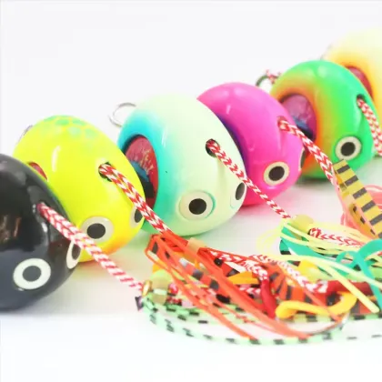 OEM Luminous Rubber Snapper Sea Bucktail Jigs with BKK Hooks