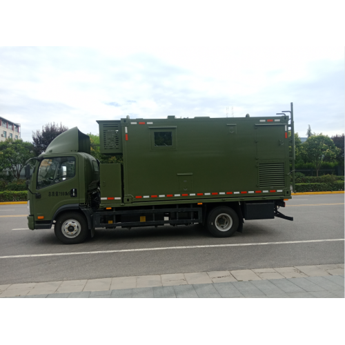 Čínský značkový nástroj Truck EV s generátorem používaným pro detekce a testování zařízení UAV