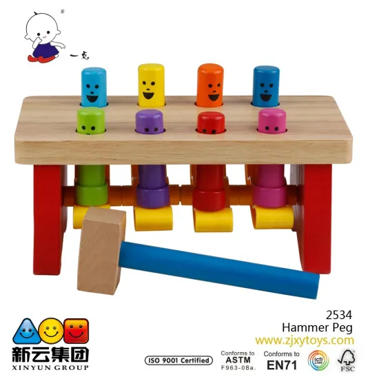 wooden Hammer Peg toys