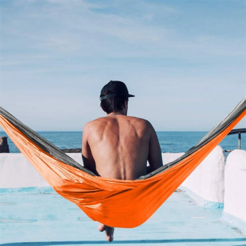 Modern Double Person Outdoor Canvas Hammock: Ideal for Travel, Gym, Park, Babies, Kids, and Garden Use