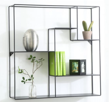 Metal hanging shelf for living room