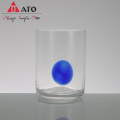 Home Weinglas elektroplierendes Glas Hochball -Wasser Becher
