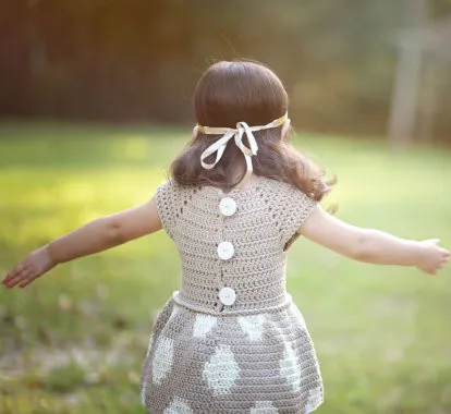 Crochet Sweater Pattern Girls fashion kids clothes