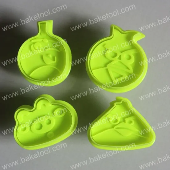 Plastic Birds&Pigs Shape Plunger Biscuit Mould Fondant Cake Decorating Tools