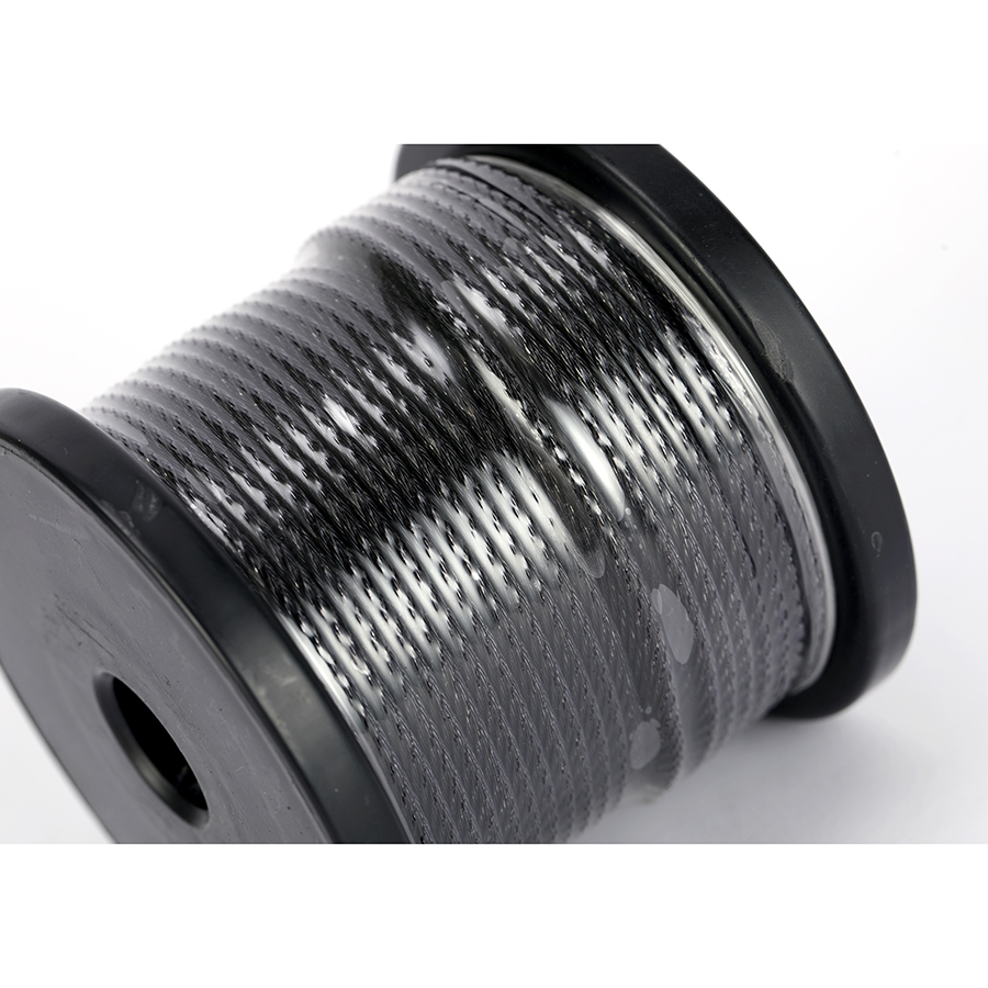 Stainless steel black wire rope, all black (6)