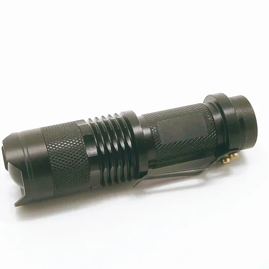Bright Mini Tactical LED Flashlight with Zoom Function and 3 Light Modes
