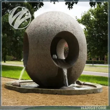Outdoor polished abstract marble modern sculpture