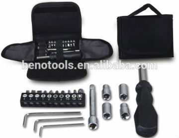 fenghua tools factory with cheap price 19pcs Tool Set With Black Pouch