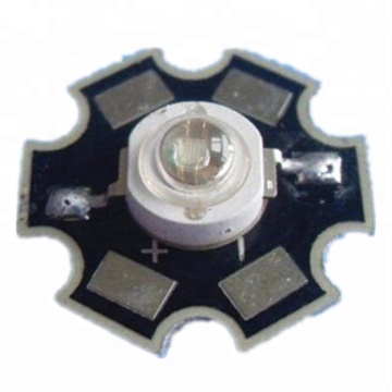 High Power UV LED Diodes 1W 3W 365nm 370nm 375nm 385nm 395nm 405nm 415nm 425nm with Star PCB Heatsink