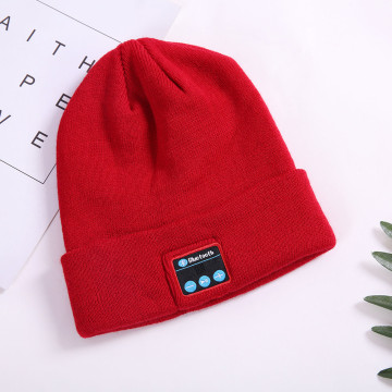 Topi Beanie Rajut Musim Dingin Headphone Topi Beanie Bluetooth