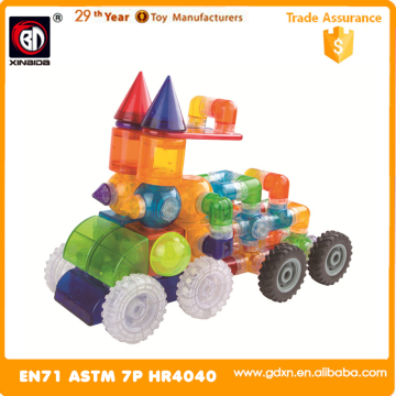 Toy factory OEM order magnetic tube block 68 PCS customized block