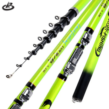 3.6m-6.3m Super Lightweight Carbon Fiber Telescopic Fishing Rods for Saltwater Sea Bass