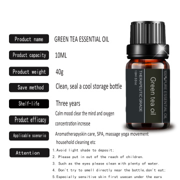 Organic Green Tea Essential Oil Health Care Aromatherapy