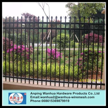 Alibaba China tubular steel security perimeter fence with best price