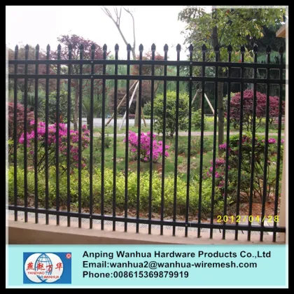Best Offer Black Steel Security Perimeter Fence