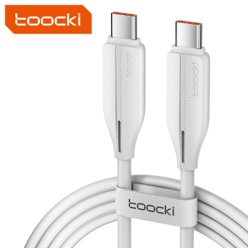 Toocki 100W/60W Fast Charging Type C to Type C TPE Durable Data Cable for Stable iPhone Charging