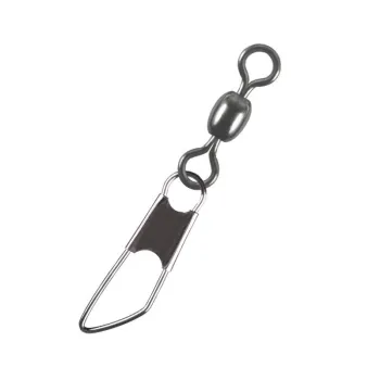 Fish Tackle Fishing Equipment Crane Swivel with Safety Snap" could be condensed to:

"Fishing Crane Swivel with Safety Snap