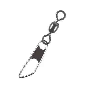 Fish Tackle Fishing Equipment Crane Swivel with Safety Snap" could be condensed to:

"Fishing Crane Swivel with Safety Snap