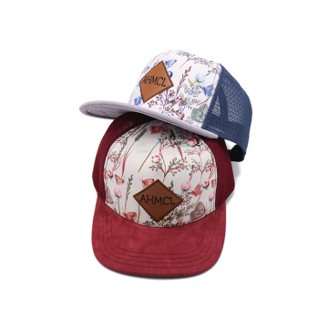 Flat Bill Hats 5 Panel Trucker Hat