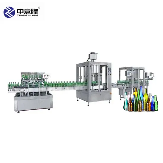 Automatic Carbonated Beverage Filling Machine for PET Glass Bottles