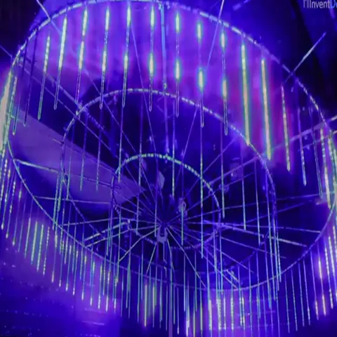 Nightclub ceiling decor dmx star falling lights