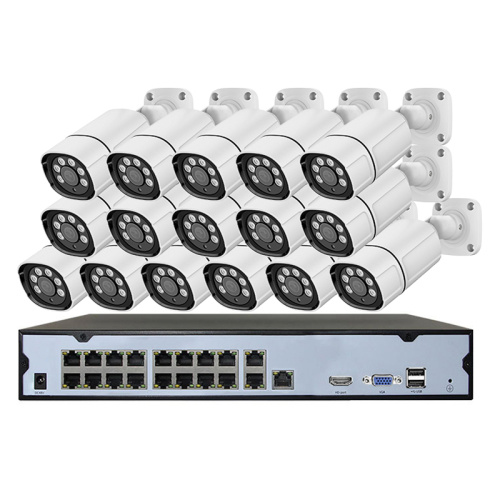 H.265 System Diogelwch Camera NVR POE