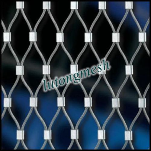 Anping lutong stainless steel wire rope mesh,ss zoo rope mesh