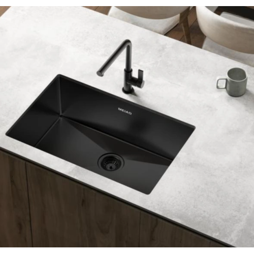 Black PVD nano stainless steel sink