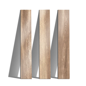 Light Brown Wood Grain Porcelain Tile - Matte Finish Bedroom Flooring