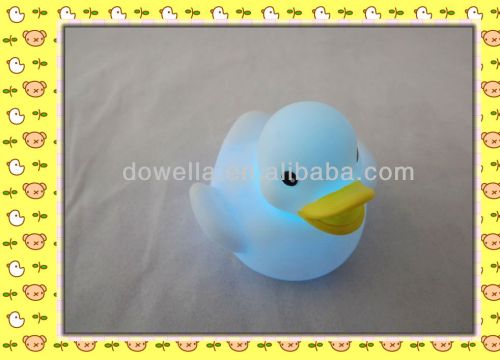 Children PVC bath duck/PVC floating duck with Led light flashing