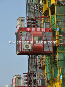variable frequency with high-speed building hoist machine with double cage