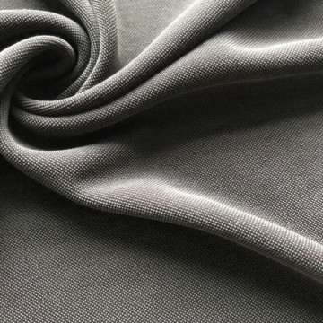 Cupro Vintage black soft modal polyester pique fabric