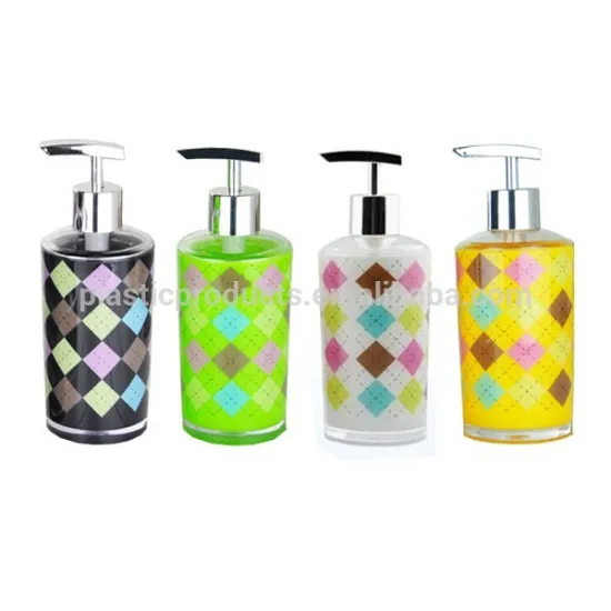 Geometric pattern Wholesale Plastic Lotion bottle