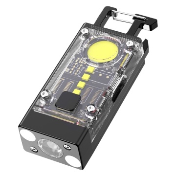 Warsun R03: A Powerful 1000 Lumen Rechargeable Torch with Aluminum Alloy and PC Body, IP45 Waterproof, Features Bottom Magnet and Multifunctional Keychain Design