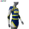 Gelbe Lycra Cheerleadering Uniformen für alle Teams