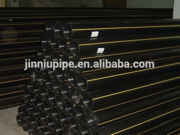 Yellow Polyethylene Natural Gas tube (resin PE80)