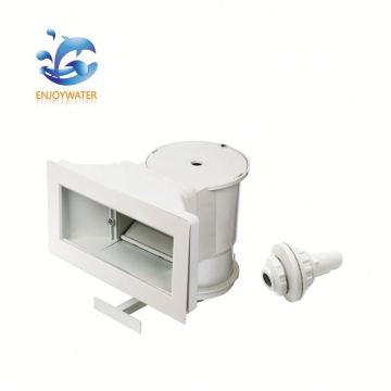 pool Wide mouth was wall skimmer with decorative face plate, support and return inlet