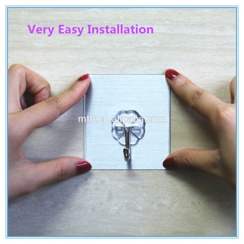 2017 New Self Adhesive Plastic Hanger No Mark Wall Removable Hooks