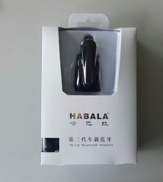 In Car Bluetooth Headset Wireless Good Stereo Black For Handsfree Cellphone