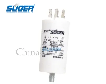 450V Capacitors In Box 8UF Washing Machine Capacitor