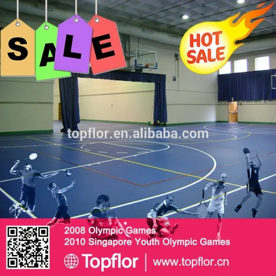 Best price PU coating basketball sports pvc flooring