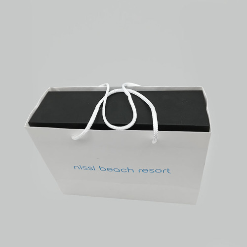 Custom Fancy Retail Carry White Card Paper Bag