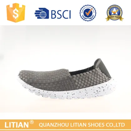 wholesale dc shoes slip on weaving shoes for men