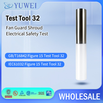 IP Test Probe 80mm Length For Fan Guard Shroud Electrical Safety Testing