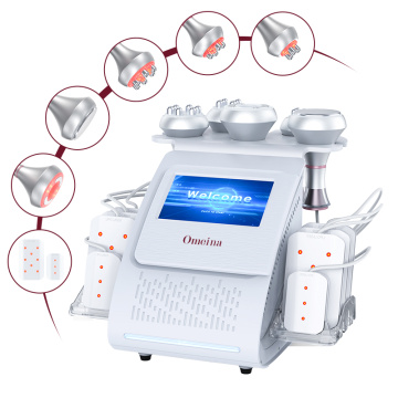 Máquina de cavitación 80K 6 en 1 con láser Lipo