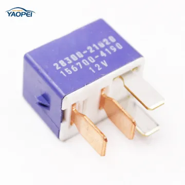 YAOPEI 12V 4-Pin Blue-Purple Starter Relay for Toyota Lexus 28300-21020 156700-4190