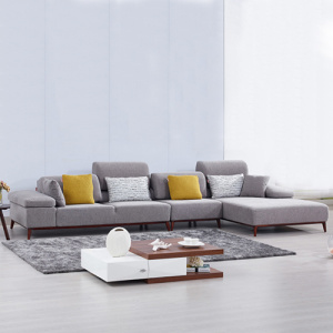 Kain Kanan Kanan Menghadapi Chaise Sectional Sofa