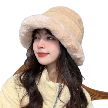 Wholesale High Quality Winter Hat: Thicken Fleece Lined Fisherman Plush Cap for Women with Faux Fur Bucket Hat" 

However, for a more concise and SEO-friendly title, consider:

"Thicken Fleece Lined Women's Faux Fur Bucket Hat