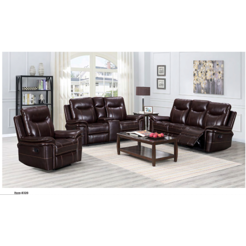 Wohnzimmermöbel Relax-Ledersofa-Sets